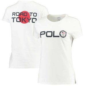 Polo Ralph Lauren White Women's USA 2020 Summer Olympics T-Shirt